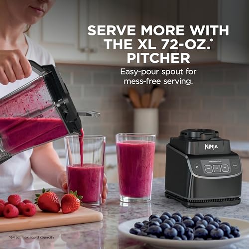 Ninja UltraCrush Professional Blender | 1000W Power, XL 72-oz.* Pitcher | Total Crushing Technology | 3 Manual Speeds for Smoothies, Sauces & More | Full-Size Countertop | Black | BP201 (2026) - My Kitchen Products