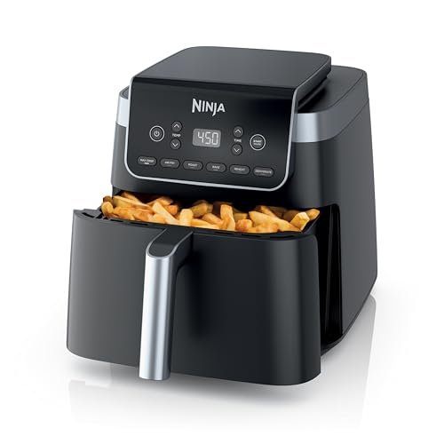 Ninja XL Air Fryer with MaxCrisp | 6.5 QT Capacity | 6-in-1 Max Crisp, Air Fry, Roast, Bake, Reheat & Dehydrate | 450°F Temp | 1750 Watts | Nonstick Basket, Crisper Plate & Recipe Guide | Grey | AF181 - My Kitchen Products