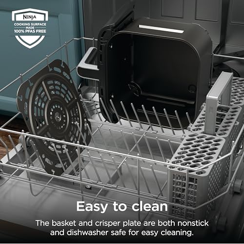 Ninja XL Air Fryer with MaxCrisp | 6.5 QT Capacity | 6-in-1 Max Crisp, Air Fry, Roast, Bake, Reheat & Dehydrate | 450°F Temp | 1750 Watts | Nonstick Basket, Crisper Plate & Recipe Guide | Grey | AF181 - My Kitchen Products