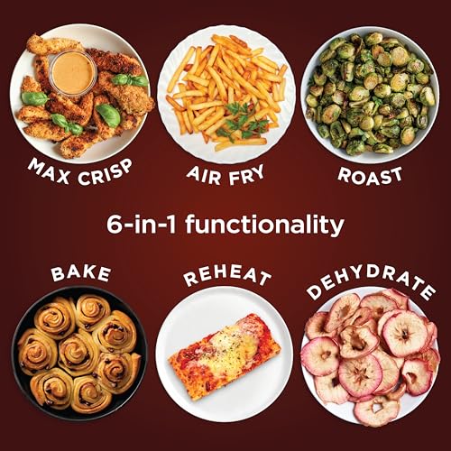 Ninja XL Air Fryer with MaxCrisp | 6.5 QT Capacity | 6-in-1 Max Crisp, Air Fry, Roast, Bake, Reheat & Dehydrate | 450°F Temp | 1750 Watts | Nonstick Basket, Crisper Plate & Recipe Guide | Grey | AF181 - My Kitchen Products