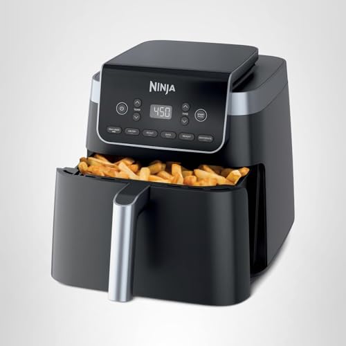 Ninja XL Air Fryer with MaxCrisp | 6.5 QT Capacity | 6-in-1 Max Crisp, Air Fry, Roast, Bake, Reheat & Dehydrate | 450°F Temp | 1750 Watts | Nonstick Basket, Crisper Plate & Recipe Guide | Grey | AF181 - My Kitchen Products