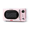 Nostalgia Countertop Microwave Oven with Easy Clean Interior - Retro Microwave with LED Display & Child Lock- Compact 0.7 Cu. Ft. Oven With 12 Pre-Programmed Settings for Quick Cooking- 700-Watts-Pink - My Kitchen Products
