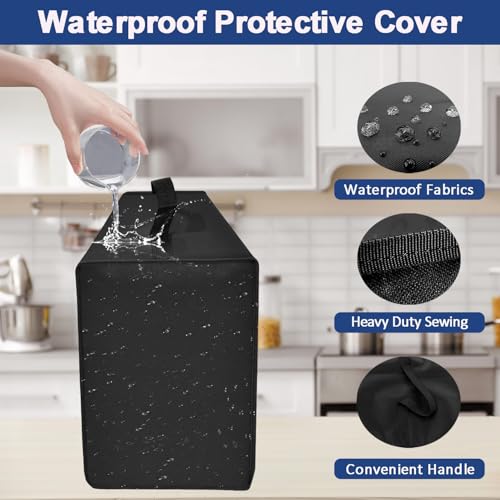 NUENSS-ROR Coffee Maker Dust Cover for Ninja Pod & Grounds Specialty Single-Serve Coffee Maker PB051/PB051GB/PB051SG/PB051ST, Heavy Duty Waterproof Coffee Machine Protective Cover Case (Black) - My Kitchen Products