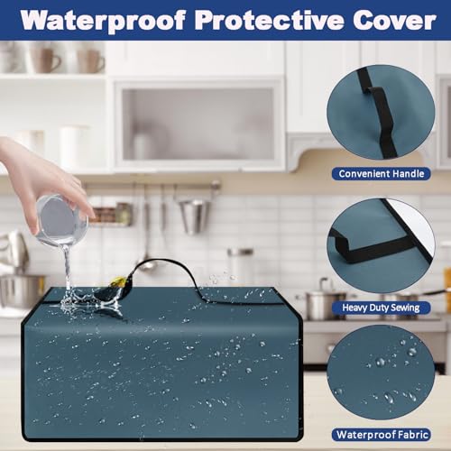 NUENSS-ROR Coffee Maker Dust Cover for Ninja Pod & Grounds Specialty Single-Serve Coffee Maker PB051/PB051GB/PB051SG/PB051ST, Heavy Duty Waterproof Coffee Machine Protective Cover Case (Lake Blue) - My Kitchen Products