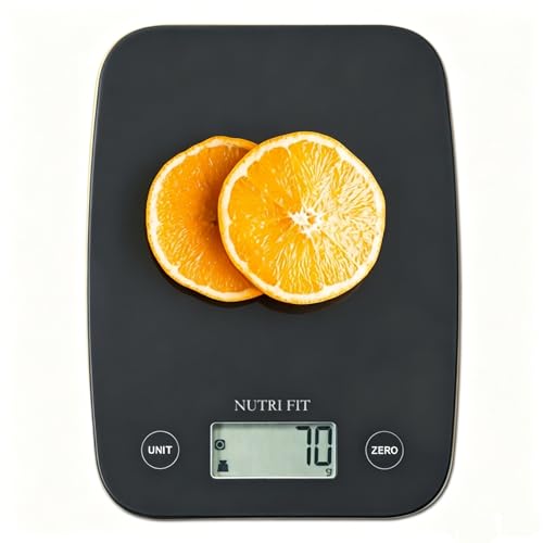 NUTRI FIT Digital Food Scale, 11lb Kitchen Scale Digital Weight, Cooking Scale for Food Ounces and Grams, 4 Units with 0.1oz/1g Precision, LCD Display with Tare Function - My Kitchen Products