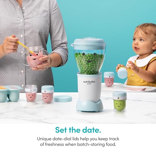 NutriBullet NBY-50100 Baby Complete Food-Making System, 32-Oz, White, Blue, Clear - My Kitchen Products
