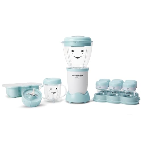 NutriBullet NBY-50100 Baby Complete Food-Making System, 32-Oz, White, Blue, Clear - My Kitchen Products