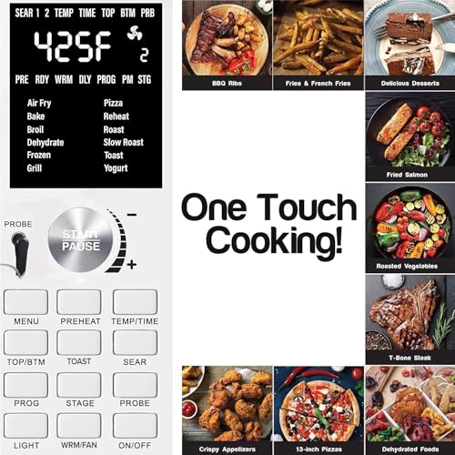 Nuwave Bravo Air Fryer Toaster Smart Oven, 12-in-1 Countertop Convection, 30-QT XL Capacity, 50°-500°F Temperature Controls, Top and Bottom Heater Adjustments 0%-100%, Brushed Stainless Steel Look - My Kitchen Products