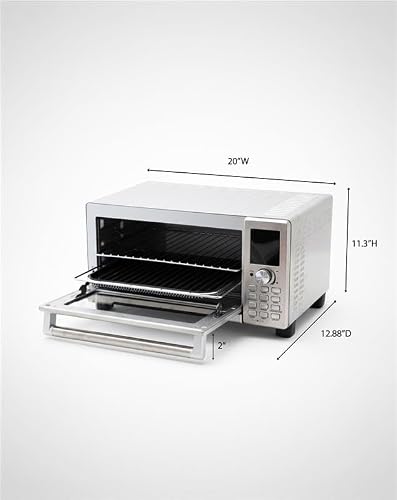 Nuwave Bravo XL Pro Air Fryer Toaster Oven, Improved 100% Super Convection, Quicker & Crispier Results, 100 Presets, Multi-Layer Even Cooking, 50-500F, Smart Probe, PFAS Free, 30QT, Stainless Steel - My Kitchen Products