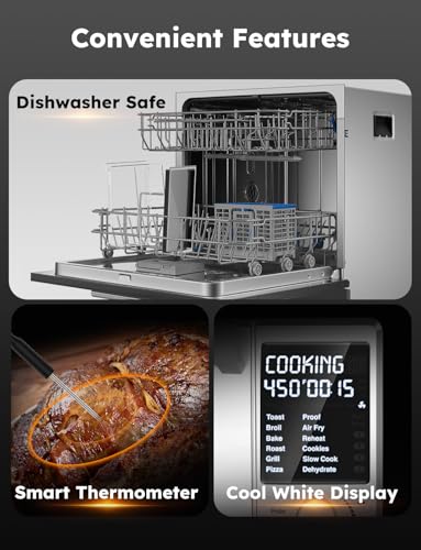 Nuwave Bravo XL Pro Air Fryer Toaster Oven, Improved 100% Super Convection, Quicker & Crispier Results, 100 Presets, Multi-Layer Even Cooking, 50-500F, Smart Probe, PFAS Free, 30QT, Stainless Steel - My Kitchen Products