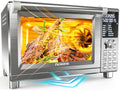 Nuwave Bravo XL Pro Air Fryer Toaster Oven with Grill Combo, 2026 New Ultra-Fast Convection System, 35% Crispier, 2X More Even, 142 Presets, 50-500F, Smarter Probe, PFAS Free, 30QT, Stainless Steel - My Kitchen Products