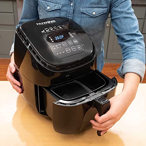 Nuwave Brio 3-Qt Air Fryer, Touch Screen Digital Controls & Easy to Read Display, 100°F- 390°F Temp Controls in 5° Increments, Linear Thermal (Linear T) Technology, Built-In Safety Features (Renewed) - My Kitchen Products