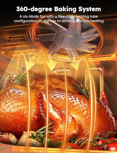 Nuwave Brio Air Fryer Oven, 15.5Qt X-Large Family Size, SS Rotisserie Basket &Skewer-Kit, Reversible Ultra Non-Stick Grill/Griddle Plate, Powerful 1800W, Integrated Smart Thermometer,Black - My Kitchen Products