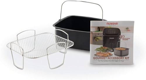 Nuwave PAN & Reversible 6QT BRIO 6 QT Air Fryer Accessories (Baking Pan + Rack) - My Kitchen Products