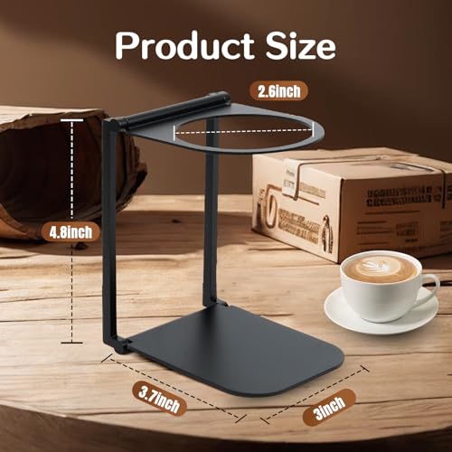 OGNWFUNK Stand Compatible with Outin Nano – Portable Foldable Coffee Maker Stand with Base, Espresso Machine Holder for Home, Desk, and Travel (Black) - My Kitchen Products