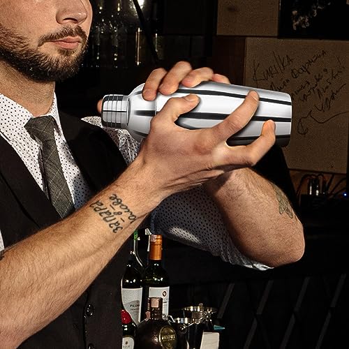 Ohtomber 24OZ Cocktail Shaker Set - Cocktail Bar Martini Drink Shaker Set with Strainer, Stainless Steel Bartender Kit Drink Mixer with Jigger, Mixing Spoon, Bar Accessories for Beginners - My Kitchen Products
