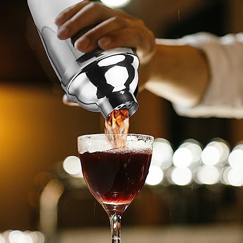 Ohtomber 24OZ Cocktail Shaker Set - Cocktail Bar Martini Drink Shaker Set with Strainer, Stainless Steel Bartender Kit Drink Mixer with Jigger, Mixing Spoon, Bar Accessories for Beginners - My Kitchen Products