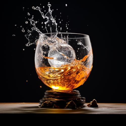 OLD BARREL Whiskey Glasses Set of 8 (4 Glasses with 4 Ice Ball Molds) 10oz Old Fashioned Crystal Glasses Gift Box – Bourbon, Scotch, Cocktail Rocks Glas – Gifts for Men, Dad, Birthday, Christmas Gift - My Kitchen Products