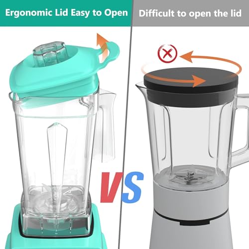 OMMO Blender 1800W, Professional High Speed Countertop Blender with Durable Stainless Steel Blades, 60oz BPA Free Blender for Shakes and Smoothies, Nuts, Ice and Fruits, Dishwasher Safe - My Kitchen Products