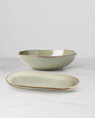 Oneida 897206 Organic Shades 2-Piece Serving Set, Green - My Kitchen Products