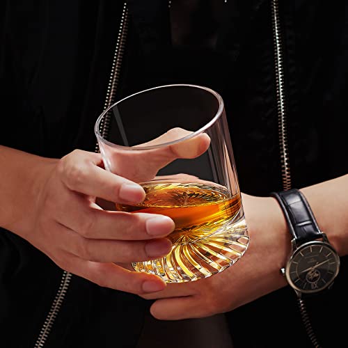 OPAYLY Whiskey Glasses Old Fashioned Glasses Set of 4 12oz Rocks Glasses Gift for Men Women Drinking Bourbon Scotch Cocktails Rum Cognac Vodka at Home Bar - My Kitchen Products