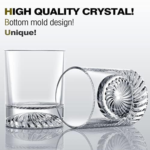 OPAYLY Whiskey Glasses Old Fashioned Glasses Set of 4 12oz Rocks Glasses Gift for Men Women Drinking Bourbon Scotch Cocktails Rum Cognac Vodka at Home Bar - My Kitchen Products