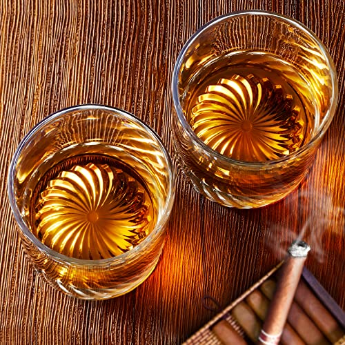 OPAYLY Whiskey Glasses Old Fashioned Glasses Set of 4 12oz Rocks Glasses Gift for Men Women Drinking Bourbon Scotch Cocktails Rum Cognac Vodka at Home Bar - My Kitchen Products