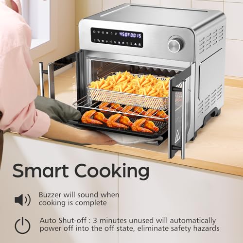OSTBA French Door Air Fryer Toaster Oven Combo, 24QT 10-in-1 Oven - My Kitchen Products