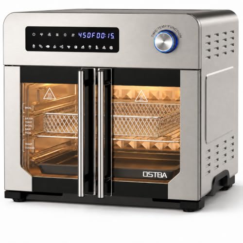 OSTBA French Door Air Fryer Toaster Oven Combo, 24QT 10-in-1 Oven - My Kitchen Products