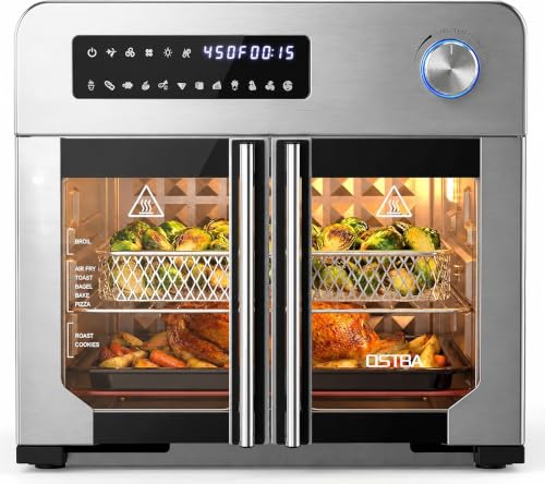 OSTBA French Door Air Fryer Toaster Oven Combo, 24QT 10-in-1 Oven - My Kitchen Products