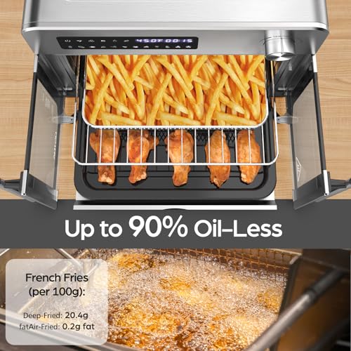 OSTBA French Door Air Fryer Toaster Oven Combo, 24QT 10-in-1 Oven - My Kitchen Products