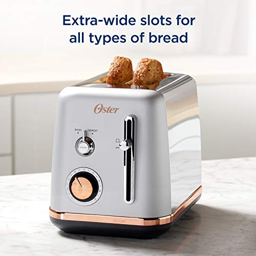 Oster 2 Slice Toaster, Metropolitan Collection with Rose Gold Accents - My Kitchen Products