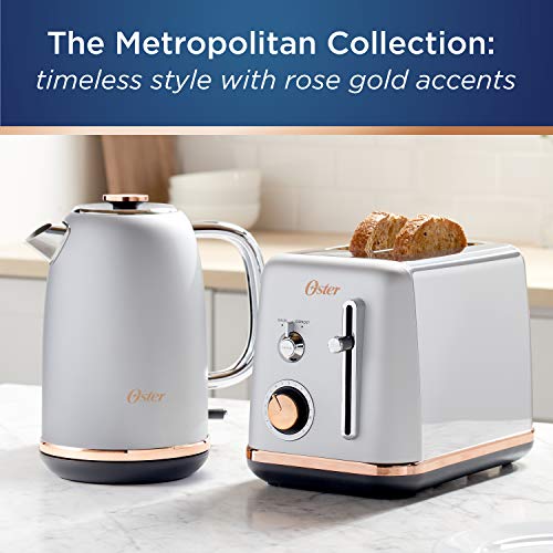Oster 2 Slice Toaster, Metropolitan Collection with Rose Gold Accents - My Kitchen Products