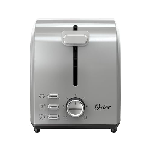 Oster 2-Slice Toaster with Extra Wide Slots, Bagel Toaster, Stainless Steel - My Kitchen Products