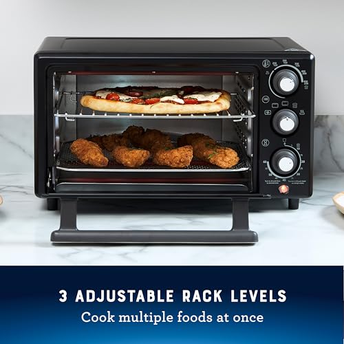 Oster® Compact Air Fryer Toaster Oven. Convection Countertop Pizza Oven, 4-Slice Toaster with 5 Cooking Functions – Air Fry, Bake, Toast, Broil, and Warm - My Kitchen Products