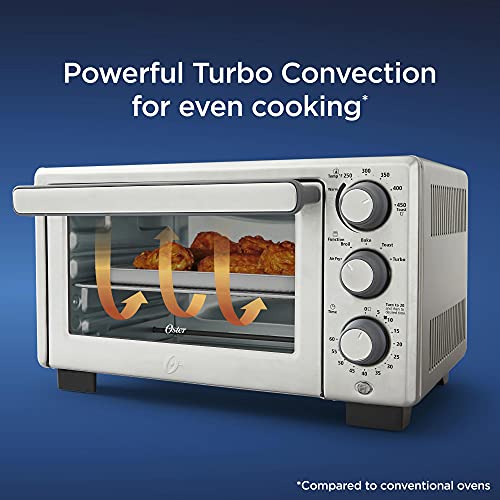 Oster Compact Countertop Oven With Air Fryer, Stainless Steel - My Kitchen Products
