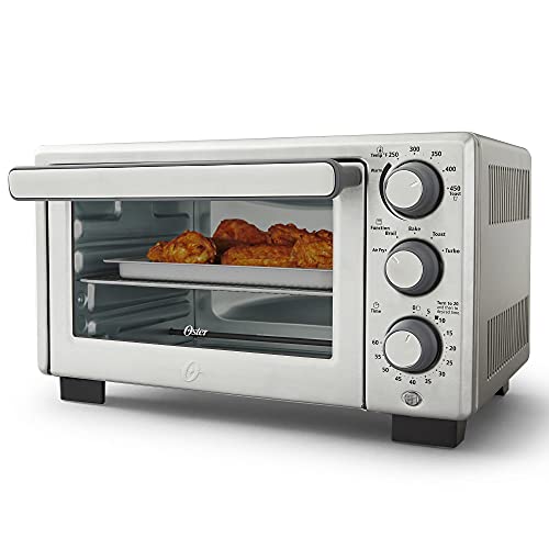 Oster Compact Countertop Oven With Air Fryer, Stainless Steel - My Kitchen Products