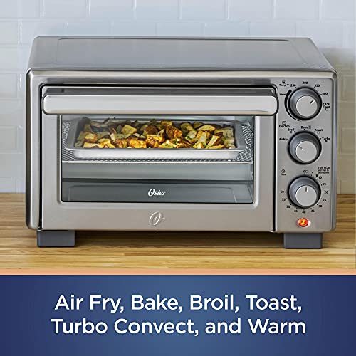 Oster Compact Countertop Oven With Air Fryer, Stainless Steel - My Kitchen Products