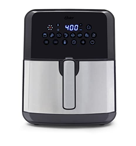 Oster DiamondForce Nonstick XL 5 Quart Digital Air Fryer, 8 Functions with Digital Touchscreen - My Kitchen Products