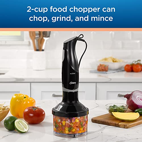 Oster Food Prep Kit Small Kitchen Appliance with Immersion Hand Blender, Electric Knife, and 2 Cup Mini Food Vegetable Chopper, Black - My Kitchen Products