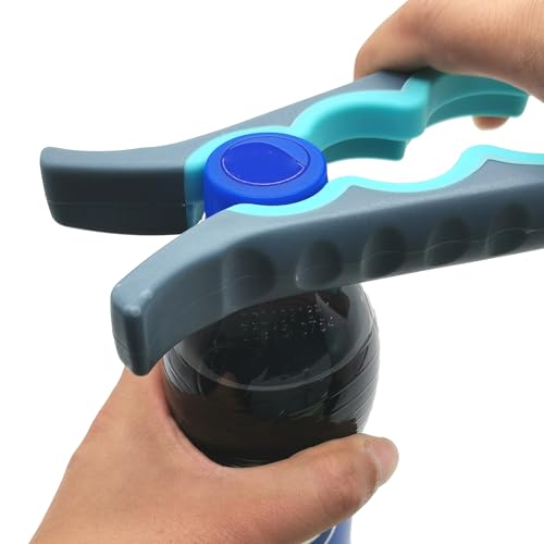 Otstar Jar Opener Bottle Opener and Can Opener for Weak hands, Seniors with Arthritis and Anyone with Low Strength, Mutil Jar Opener Get Lids Off Easily (Blue and Grey) - My Kitchen Products