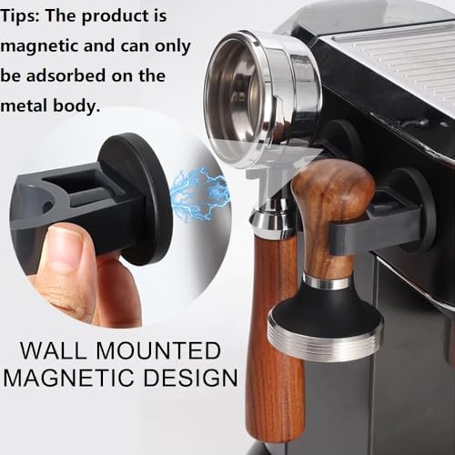 OULIGET Wall Mounted Magnetic Hand Tamper Holder,Portafilter Organizer Fit for Storage 51, 54, 58MM Espresso Tamper,Portafilter,Espresso Coffee Stirrer,1Pieces - My Kitchen Products
