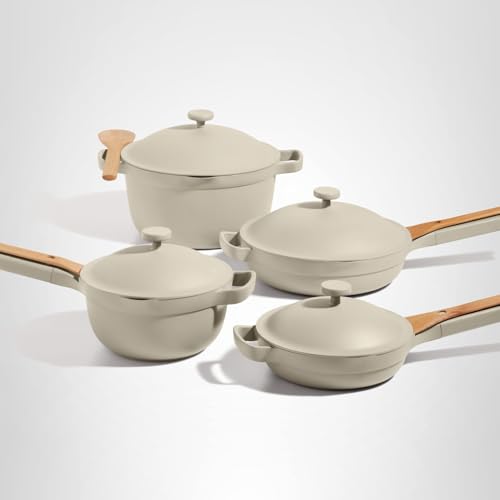 Our Place Cookware Set - 13-Piece Kit Including the Always Pan, Perfect Pot and Spatulas | Multifunctional, Toxin-Free Nonstick | Heat Safe up to 450°F | Oven, Stove, Induction Compatible | Steam - My Kitchen Products