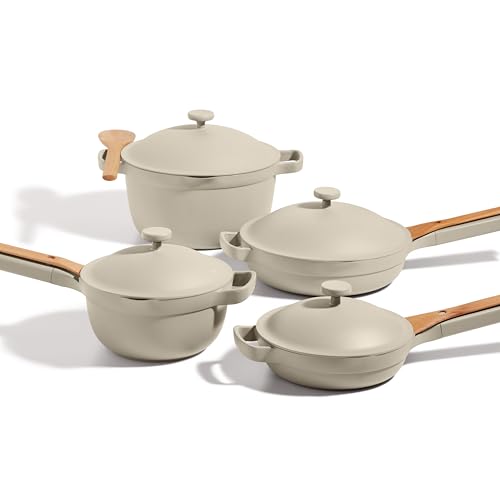 Our Place Cookware Set - 13-Piece Kit Including the Always Pan, Perfect Pot and Spatulas | Multifunctional, Toxin-Free Nonstick | Heat Safe up to 450°F | Oven, Stove, Induction Compatible | Steam - My Kitchen Products
