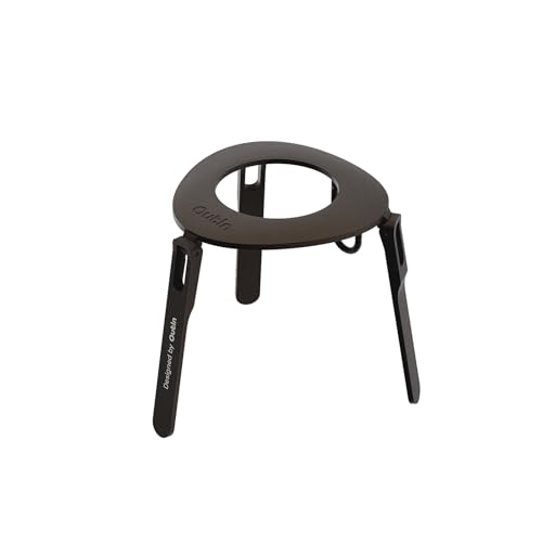 OutIn Ultra-Portable Foldable Coffee Stand with Carabiner, Stable Portable Espresso Machine Holder, Aluminum Unibody Design, Clip-On Carabiner for Easy Carrying, Fit Mino, Nano - My Kitchen Products