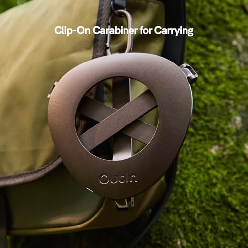 OutIn Ultra-Portable Foldable Coffee Stand with Carabiner, Stable Portable Espresso Machine Holder, Aluminum Unibody Design, Clip-On Carabiner for Easy Carrying, Fit Mino, Nano - My Kitchen Products