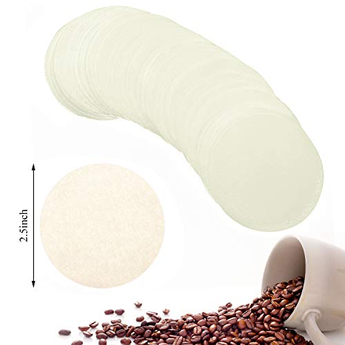 Outus 500 Pieces Replacement Paper Filters Compatible with Aeropress Coffee Makers Round 2.5 Inch Paper Filters Disposable for Espresso Coffee Makers (Unbleached) - My Kitchen Products
