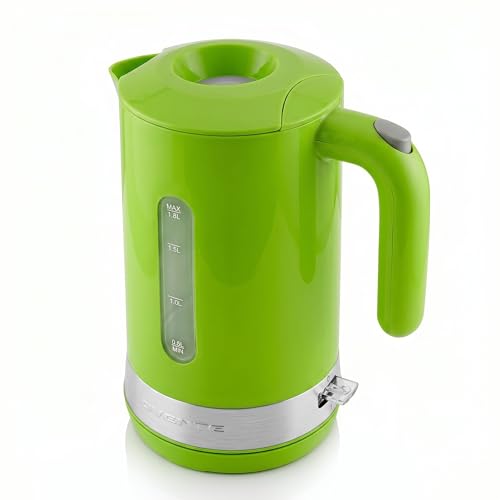 OVENTE 1.8L Electric Kettle, 1500W Fast Boiling Heater for Coffee or Tea, BPA Free, Easy to Fill Lid, Water Level Window, Auto Shut-Off, Boil-Dry Protection and Removable Filter, Green KP413G - My Kitchen Products