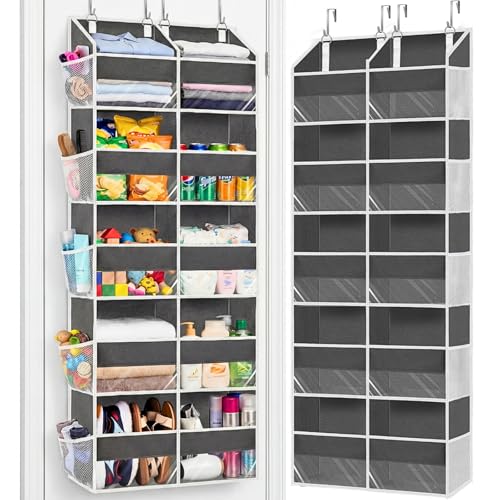 Over the Door Organizer 5 Tiers, Extra Large Behind Door Storage of 10