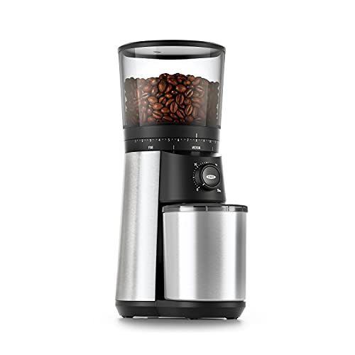 OXO Brew Conical Burr Coffee Grinder - Silver, Stainless Steel Burrs, One-Touch Automatic Smart Grind - My Kitchen Products
